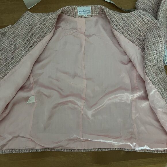 Lombardi Inc Womens Blazer Cotton Blend Jacket Open Front Vintage Size 12 - Picture 11 of 11